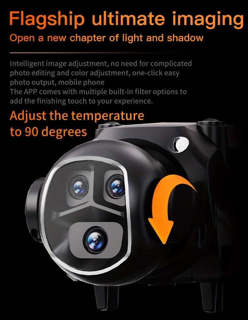 H21  Foldable VR Drone Dual Battery Brushless Motor 360 Flip Quadcopter for Adults
