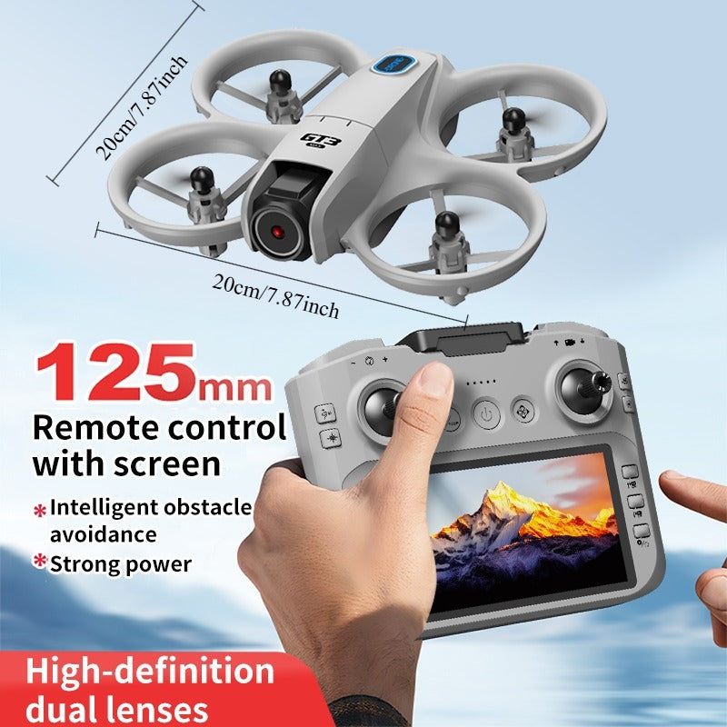 GT3 4K Camera Drone with 4.3 Inch Screen Remote, Foldable Quadcopter Gift