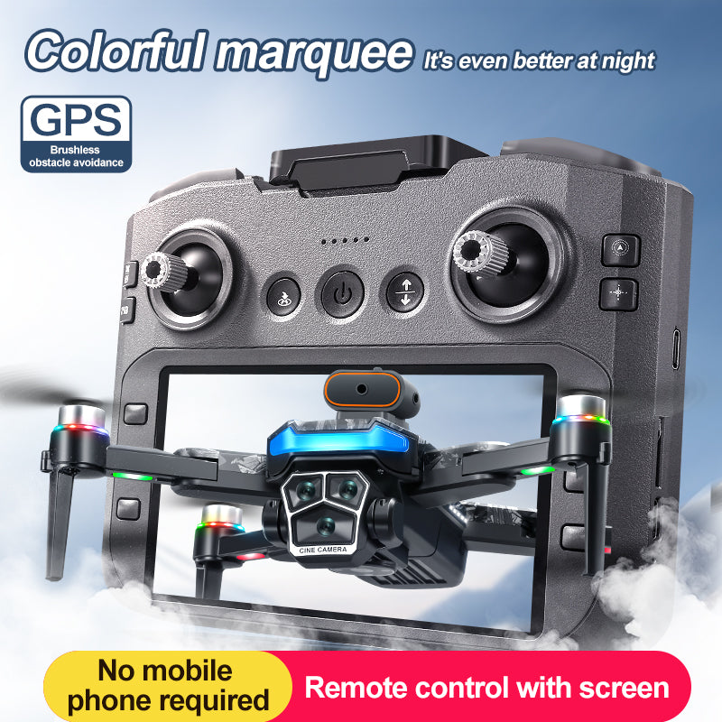 A14 GPS Drone 8K Camera 5G WiFi Brushless Motor Foldable 2 Batteries Carry Case