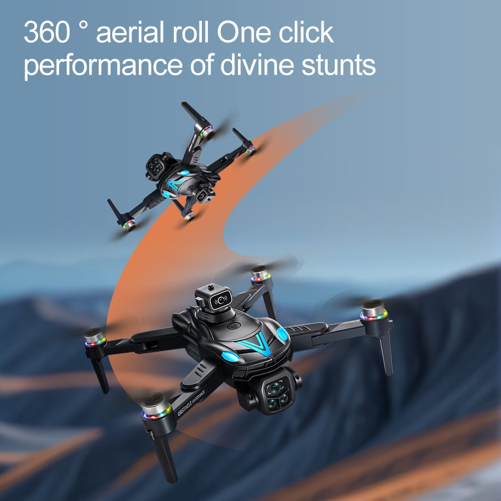 Dual Camera Brushless Drone 50X Zoom Optical Flow Foldable RC Quadcopter