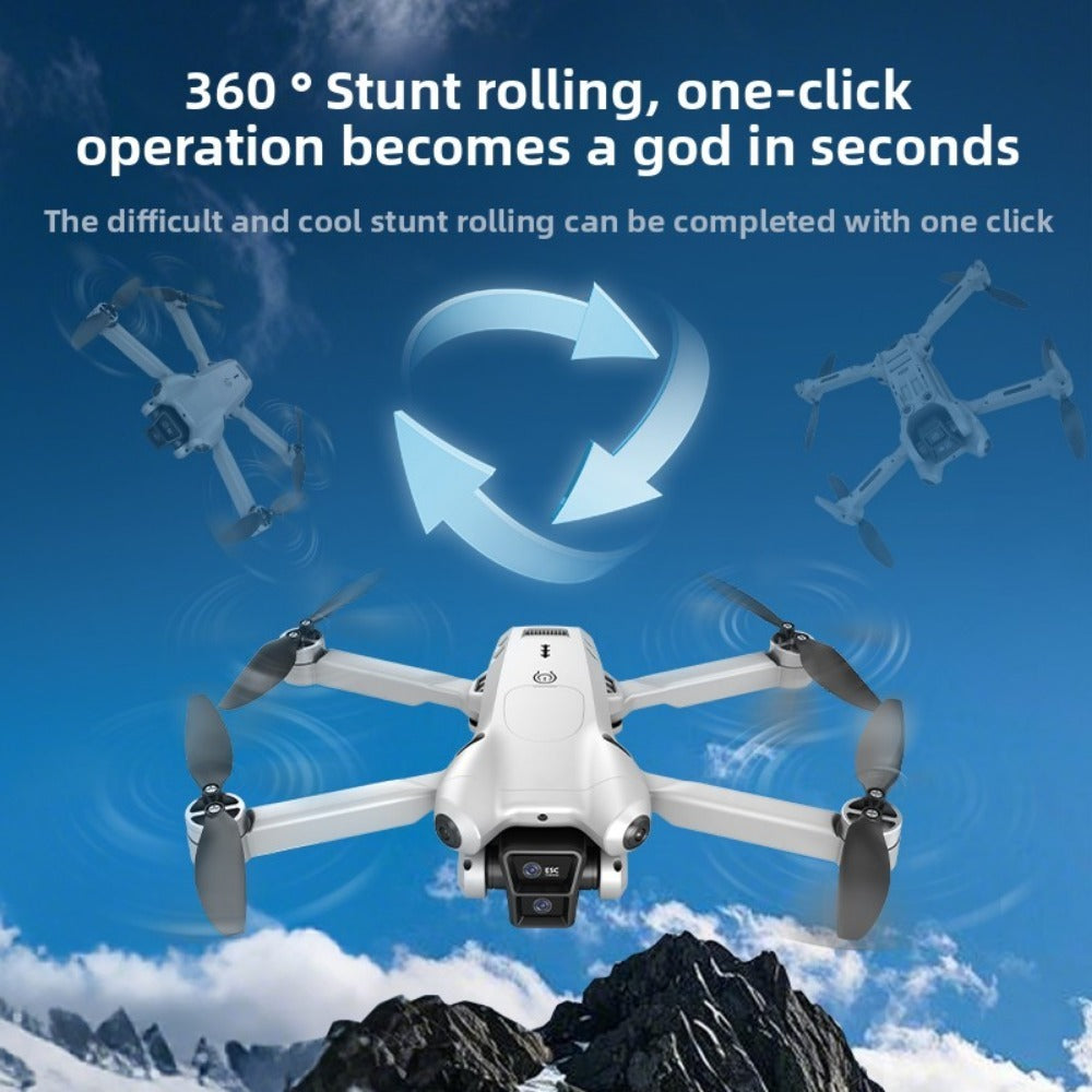 M4 8K Brushless Dual Camera Drone with 4.3" Remote, Foldable Quadcopter 2 Batteries