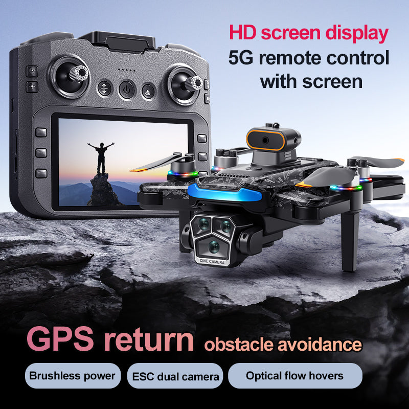 A14 GPS Drone 8K Camera 5G WiFi Brushless Motor Foldable 2 Batteries Carry Case