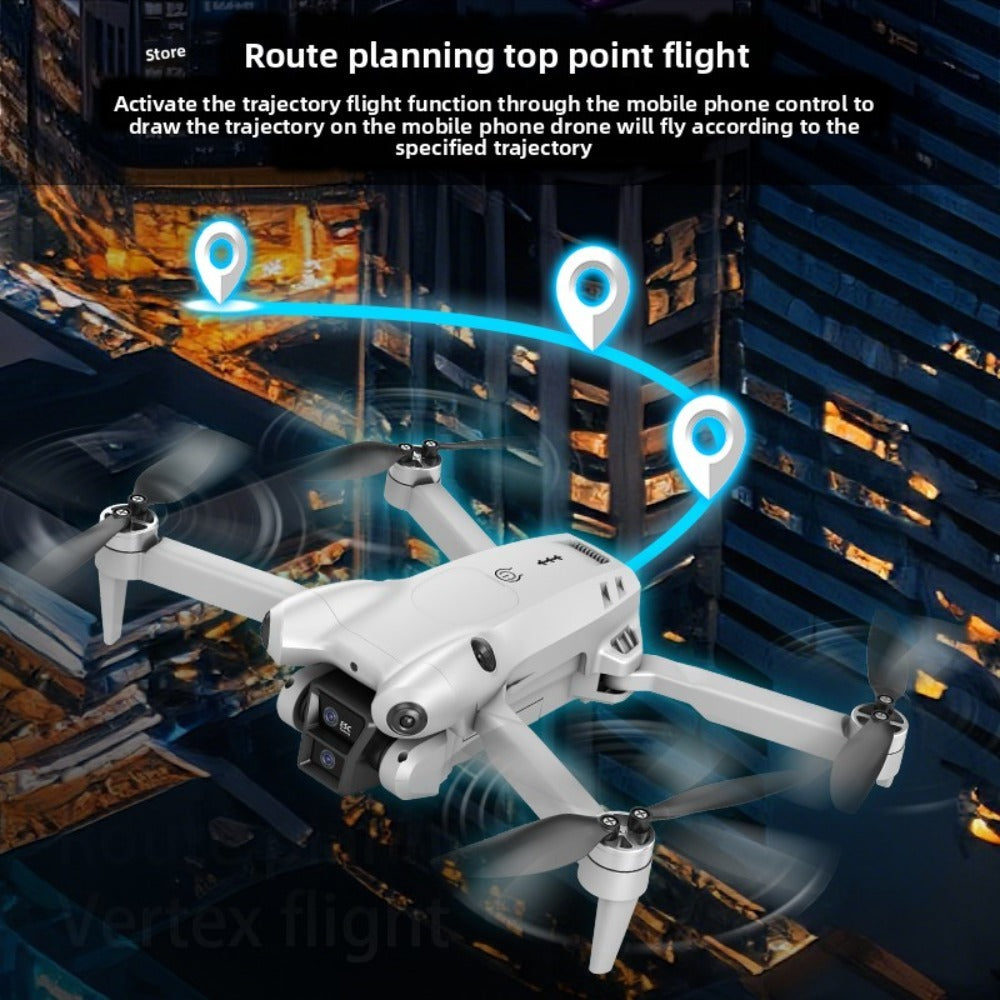M4 8K Brushless Dual Camera Drone with 4.3" Remote, Foldable Quadcopter 2 Batteries