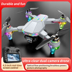 Brushless Dual Camera Drone with 4.3 Inch Screen Remote Foldable Quadcopter