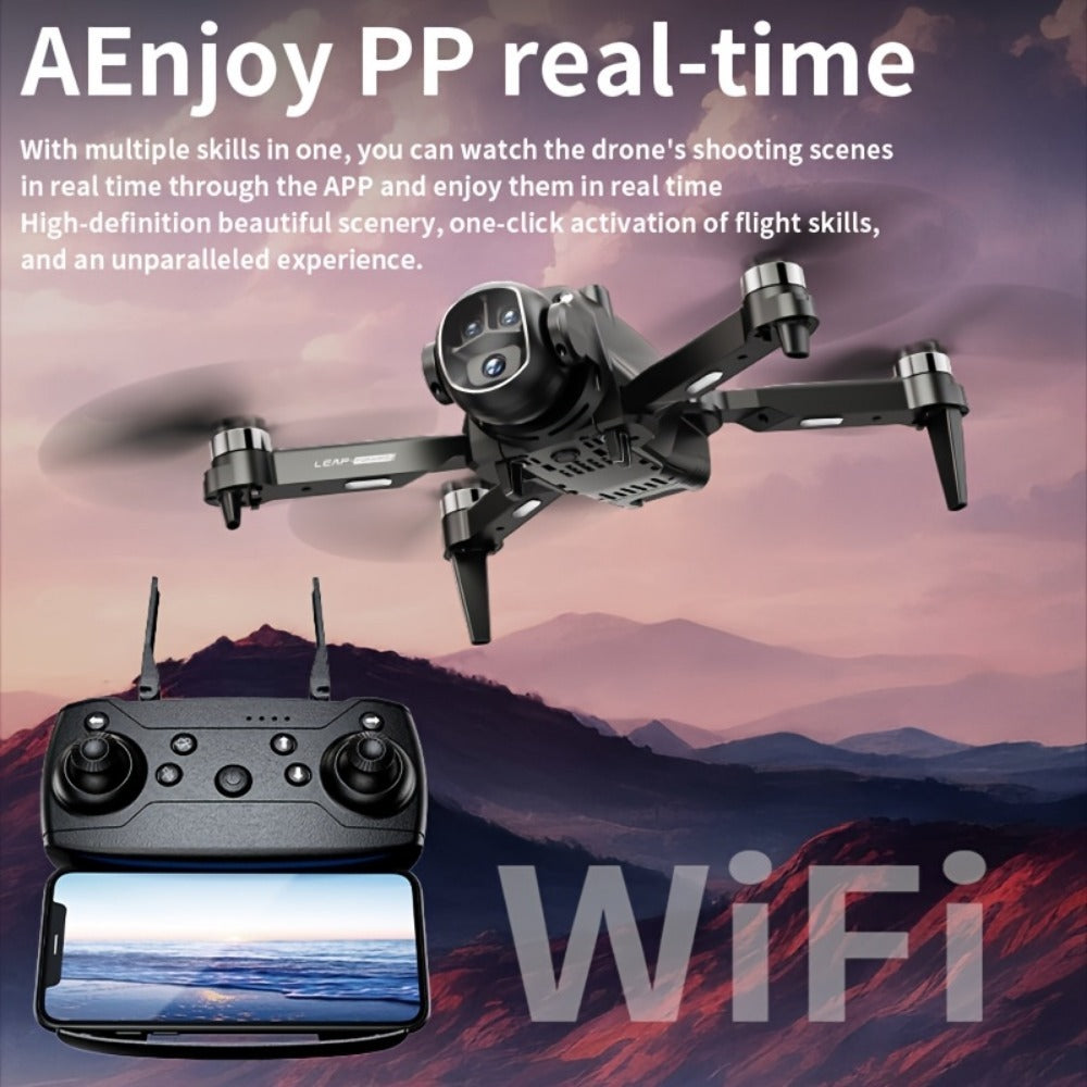 H21  Foldable VR Drone Dual Battery Brushless Motor 360 Flip Quadcopter for Adults