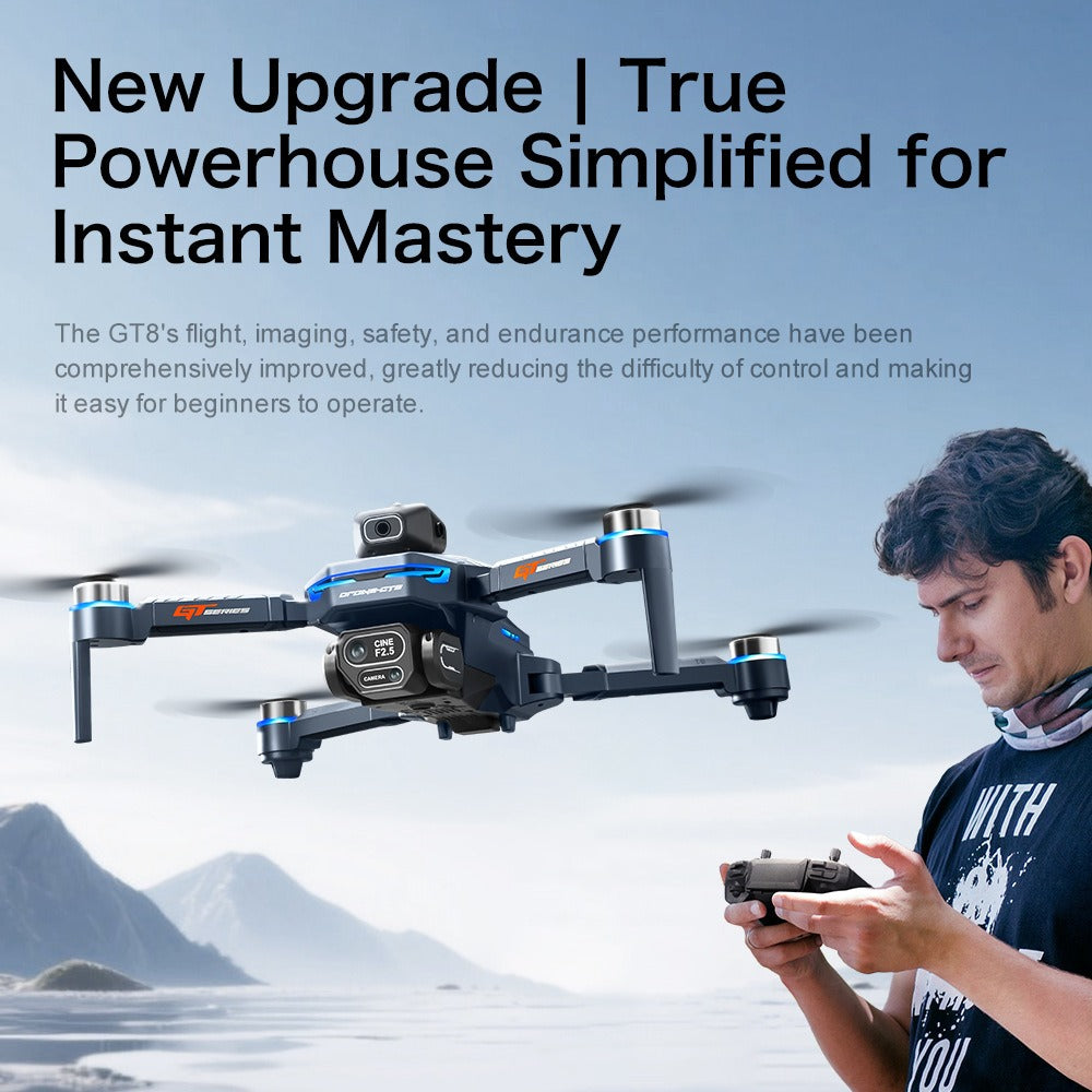 GT8 5G Professional 8K HD Dual Camera Drone With FPV WIFI Obstacle Avoidance