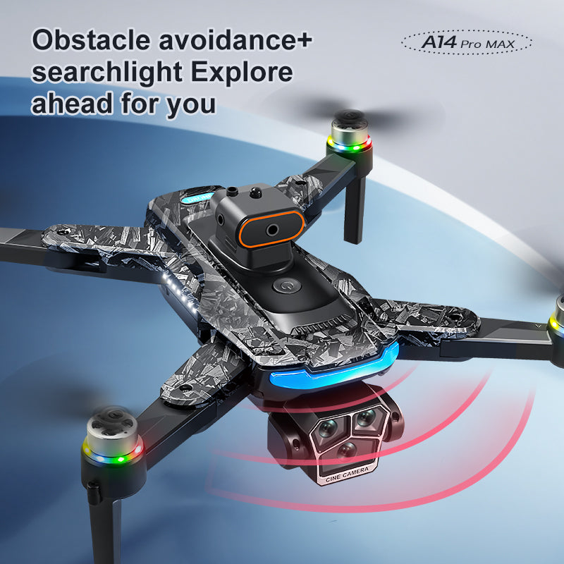 A14 GPS Drone 8K Camera 5G WiFi Brushless Motor Foldable 2 Batteries Carry Case