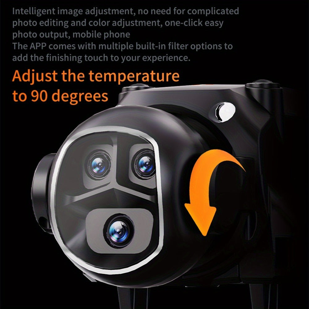 H21  Foldable VR Drone Dual Battery Brushless Motor 360 Flip Quadcopter for Adults