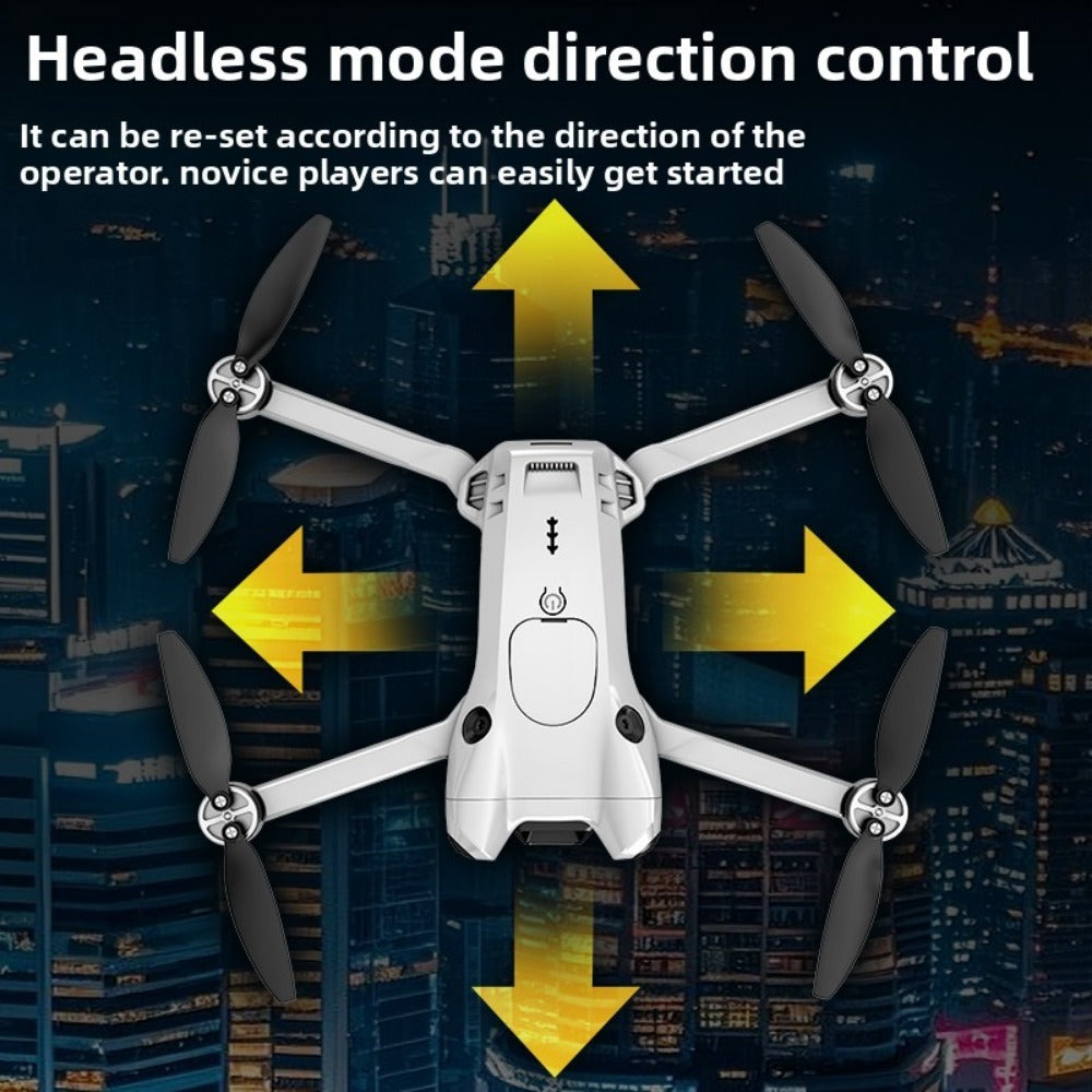 M4 8K Brushless Dual Camera Drone with 4.3" Remote, Foldable Quadcopter 2 Batteries