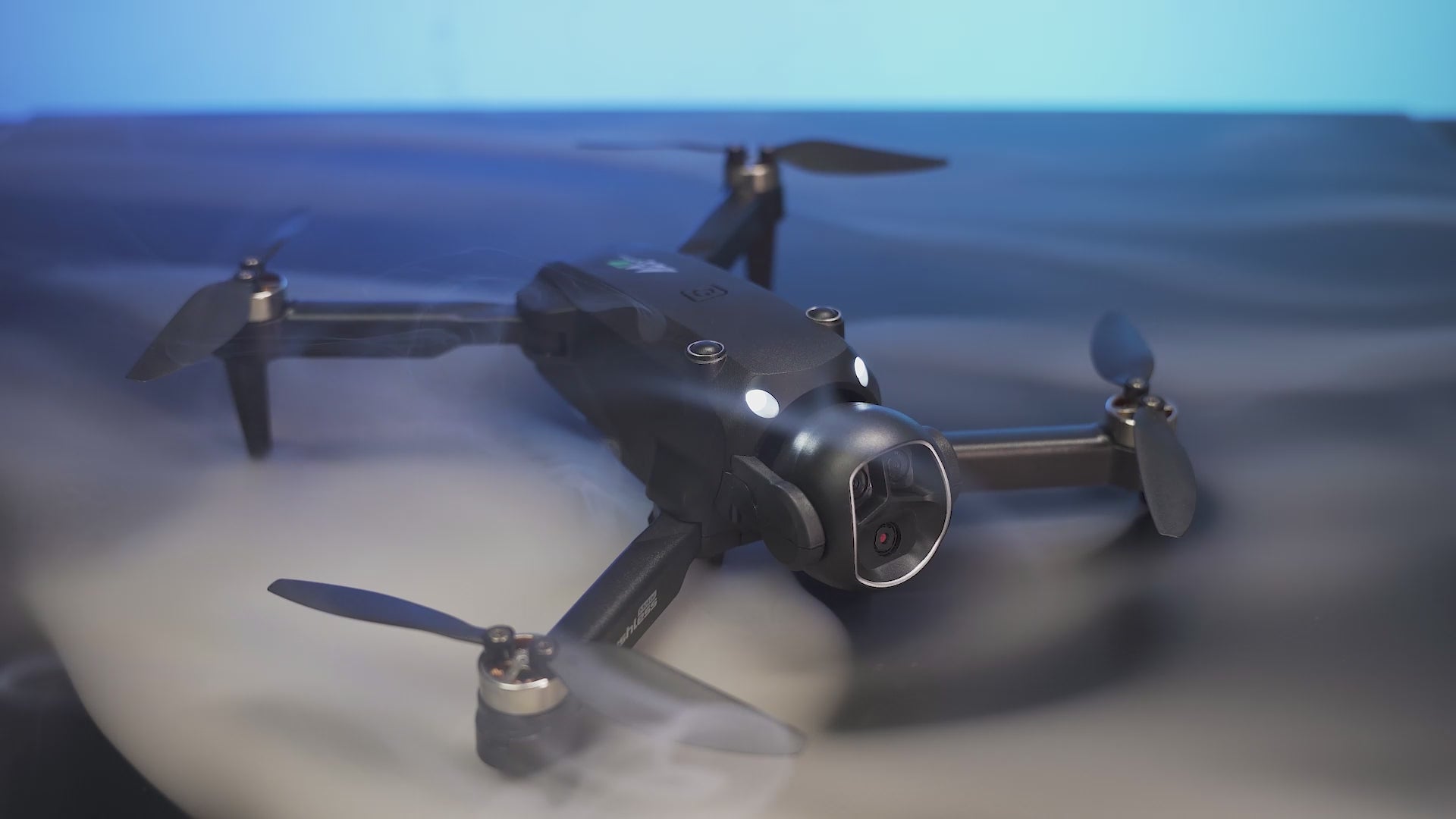 Dual Camera Drone with 4.3" Screen Remote, Brushless Motor, 2 Batteries