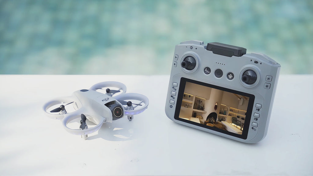 GT3 4K Camera Drone with 4.3 Inch Screen Remote, Foldable Quadcopter Gift